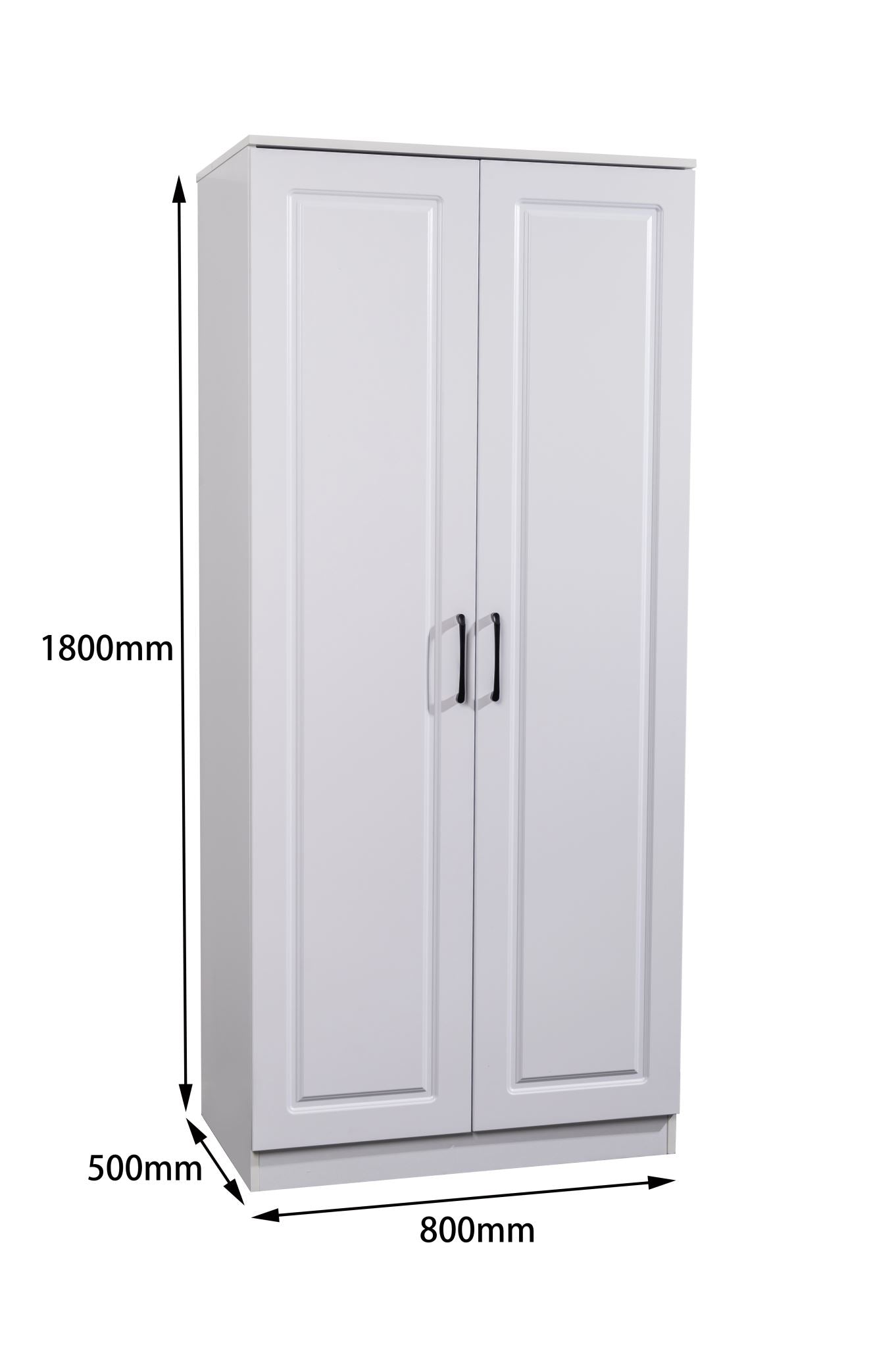 'Rebon' White Wardrobe sue-e furniture