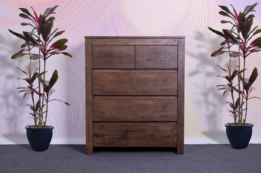 'Byron' Dark Oak Tall Boy sue-e furniture
