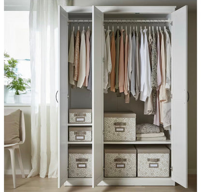 'Roman' 3 Door wardrobe with Mirror sue-e furniture