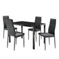 'Classic' Temper Glass Dining table 1.2M sue-e furniture