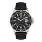 Daniel Klein Premium Date Window Black Dial and Genuine Leather Strap Silver Watch - DK.1.13905-1 Kiwi Watches