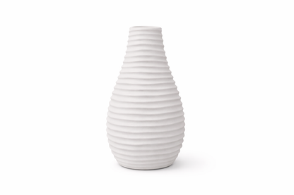 Frankly Cotton Minimalist Ribbed Ceramic Vase Nest & Stem Homewares