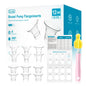 Dr. Isla breast pump flange inserts packaging with accessories on a white background