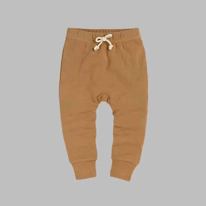 Drawstring Pants - Brown