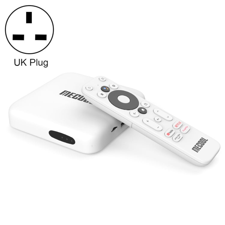 MECOOL KM2 4K Smart TV BOX Android 10.0 Media Player with Remote Control, Amlogic S905X2 Quad Core ARM Cortex A55, RAM: 2GB, ROM: 8GB, Support Bluetooth, HDMI, TF Card, US Plug