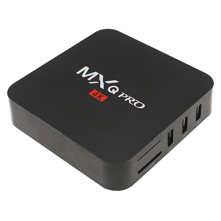 MXQ PROi 1080P 4K HD Smart TV BOX with Remote Controller, Android 7.1 S905W Quad Core Cortex-A53 Up to 2GHz, RAM: 2GB, ROM: 16GB, Support WiFi, UK Plug