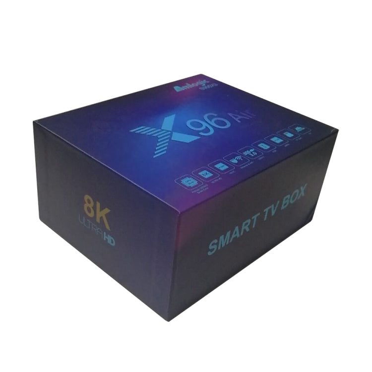 X96 Air 8K Smart TV BOX Android 9.0 Media Player with Remote Control, Quad-core Amlogic S905X3, RAM: 4GB, ROM: 32GB, Dual Band WiFi, Bluetooth, AU Plug