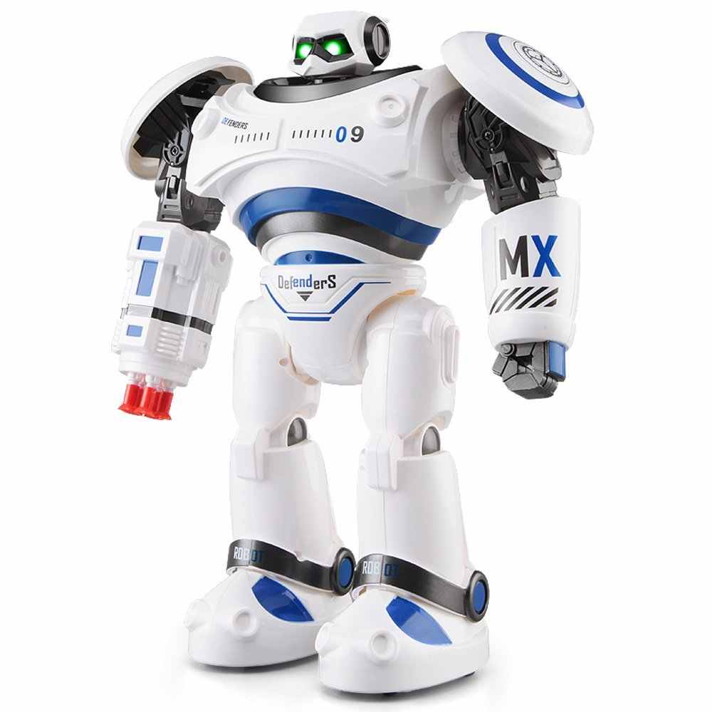 Intelligent RC Robot AD Police with Light and Sound Full Control Combat Defender dealonline.co.nz