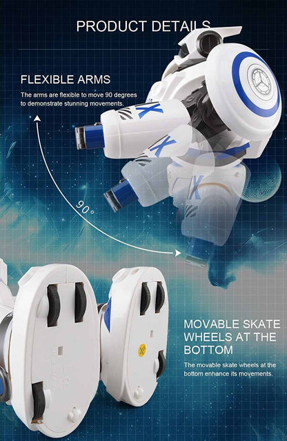 Intelligent RC Robot AD Police with Light and Sound Full Control Combat Defender dealonline.co.nz