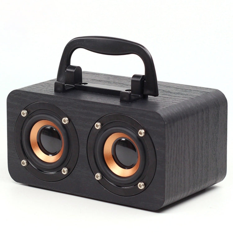 FT-4002 Wooden Wireless Bluetooth Portable Retro Subwoofer Speakers, Support TF card & USB MP3 Playback