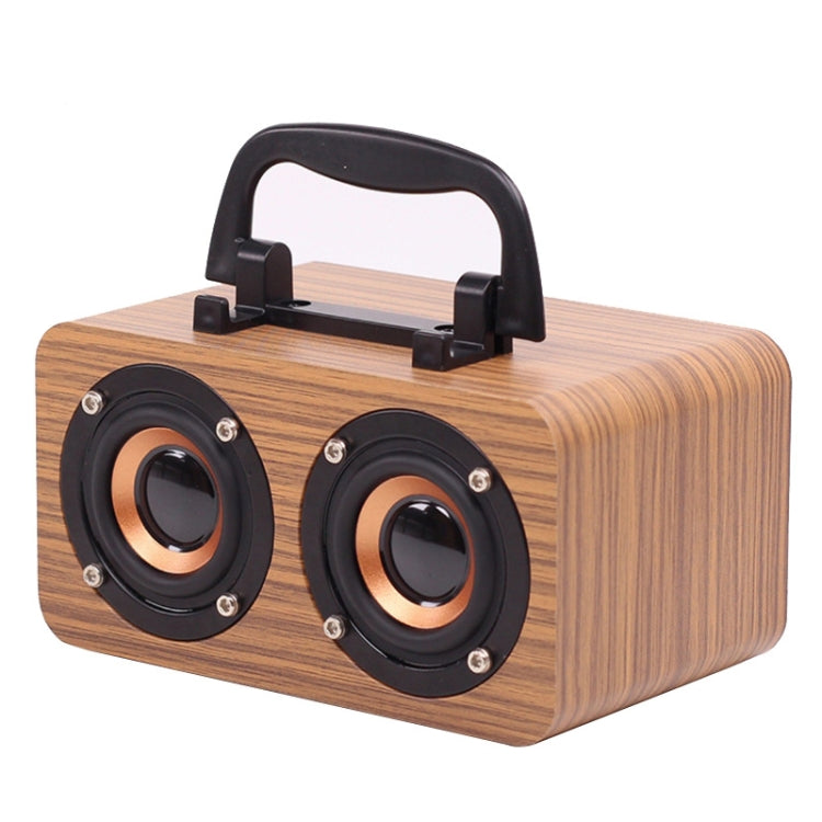 FT-4002 Wooden Wireless Bluetooth Portable Retro Subwoofer Speakers, Support TF card & USB MP3 Playback