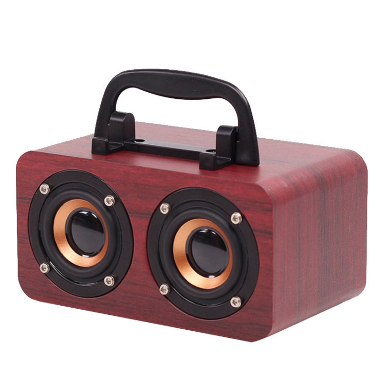 FT-4002 Wooden Wireless Bluetooth Portable Retro Subwoofer Speakers, Support TF card & USB MP3 Playback