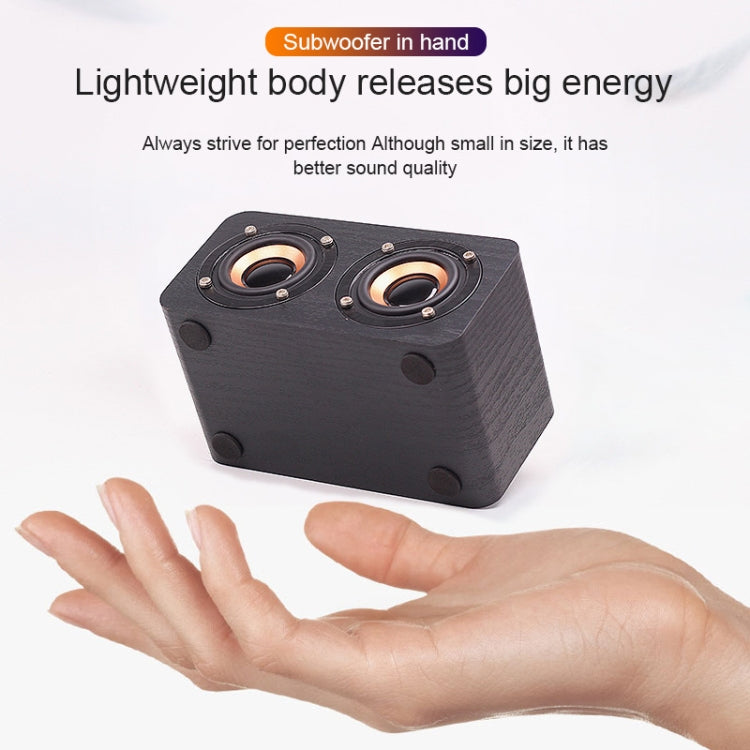 FT-4002 Wooden Wireless Bluetooth Portable Retro Subwoofer Speakers, Support TF card & USB MP3 Playback