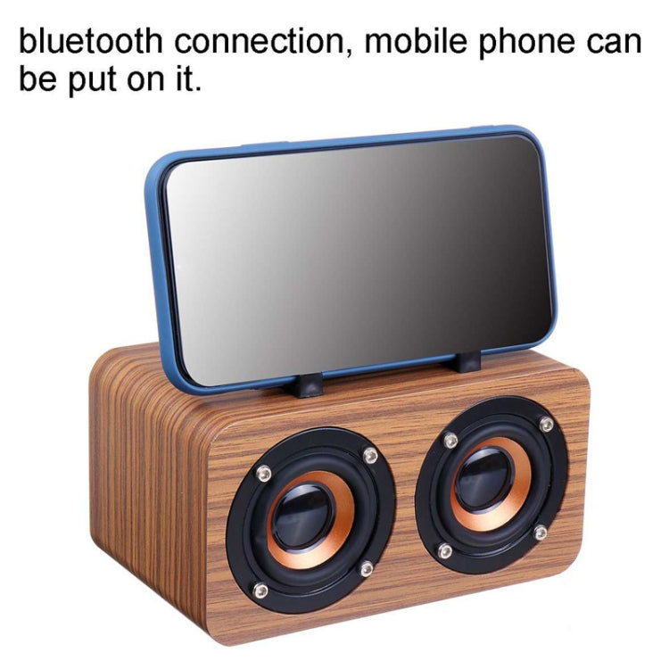 FT-4002 Wooden Wireless Bluetooth Portable Retro Subwoofer Speakers, Support TF card & USB MP3 Playback