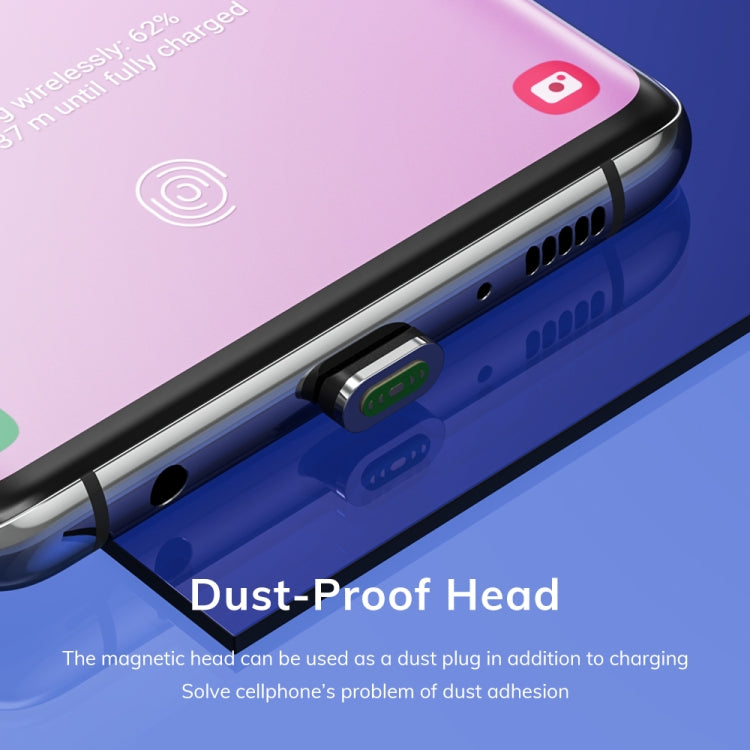 扁形磁吸金属接头 尼龙编织磁吸快充数据线