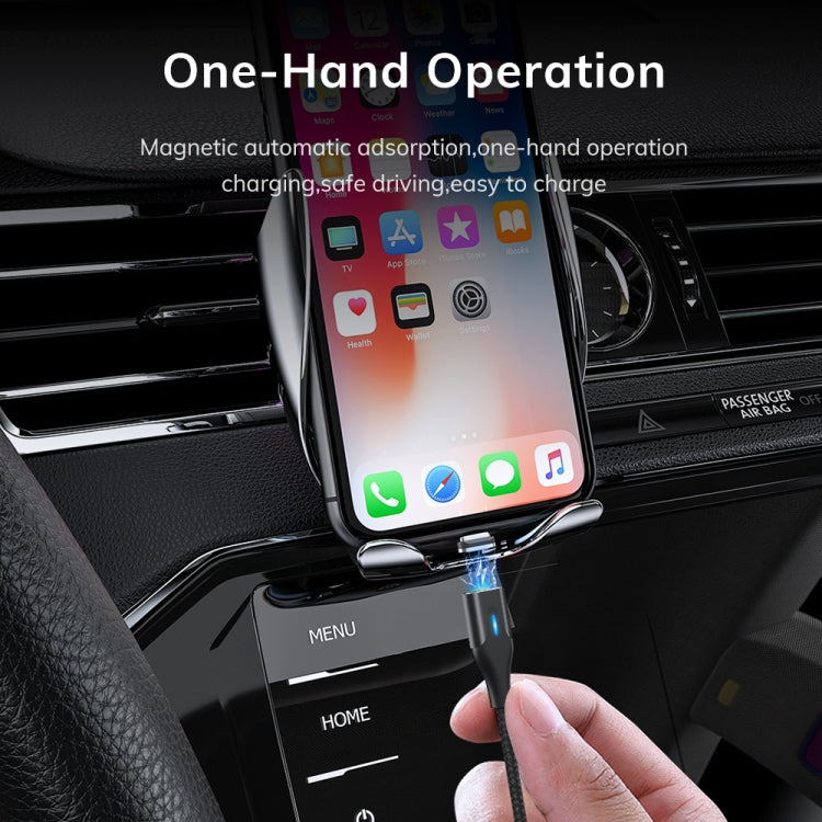 扁形磁吸金属接头 尼龙编织磁吸快充数据线