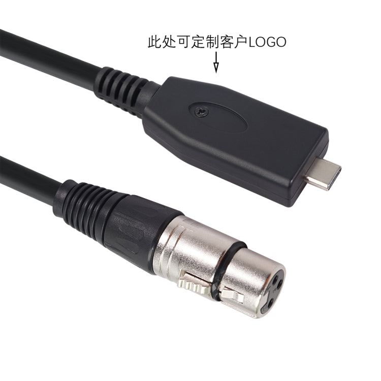 TY18 USB-C / Type-C Male to Cannon Female Microphone Recording Cable