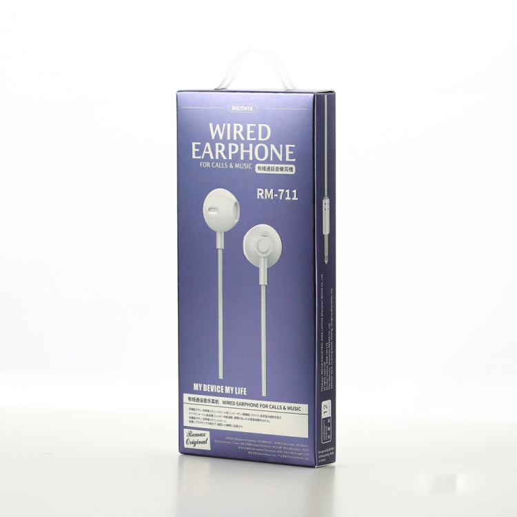 REMAX RM-711 Music Wired Earphone with MIC & Support Hands-free