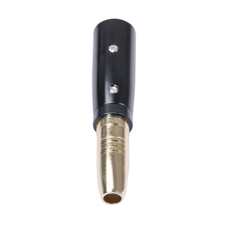 2 PCS LZ1164G Gilded 6.35mm Female to XRL Male Audio Adapter Microphone Stereo Speaker Connector