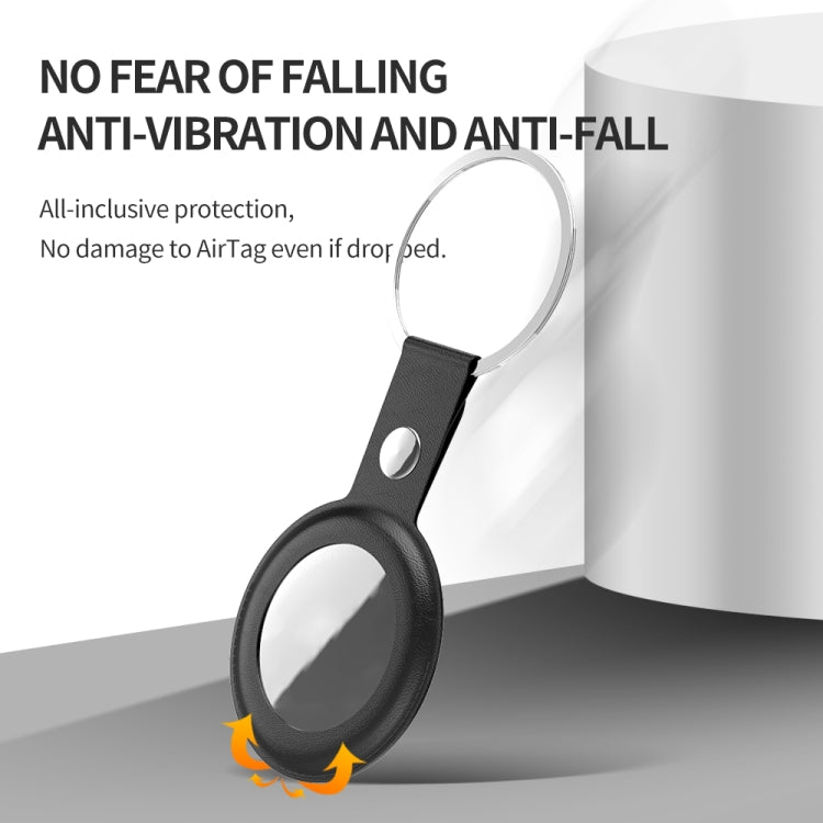 PU Leather Case Shockproof Anti-scratch Protective Cover with Keychain Ring Loop