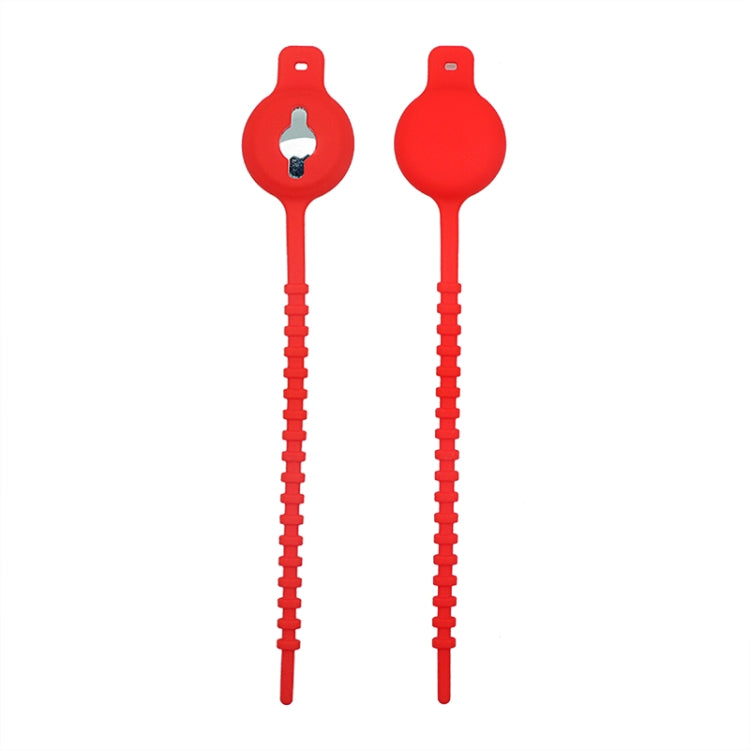 Drawstring Type Luminous Silicone Protective Case for AirTag