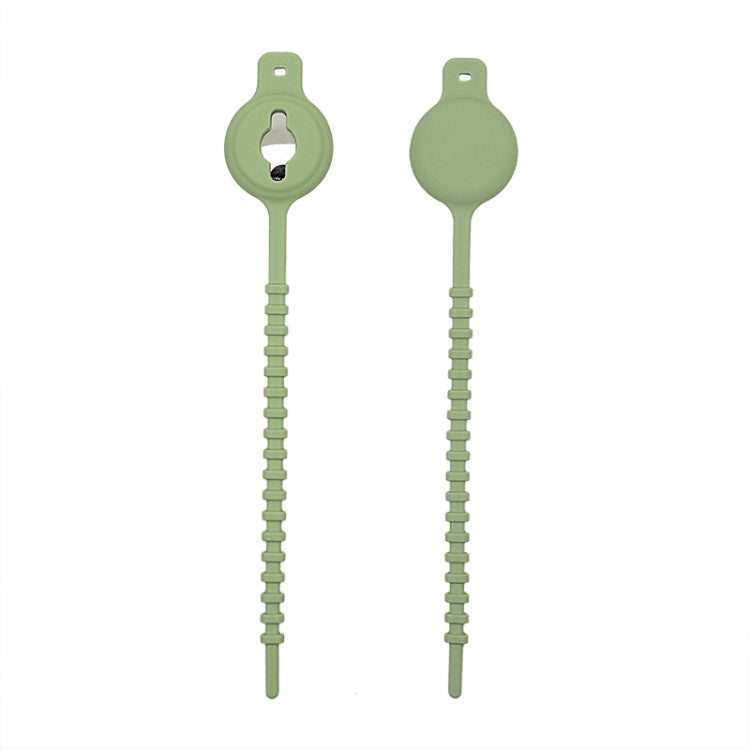 Drawstring Type Luminous Silicone Protective Case for AirTag