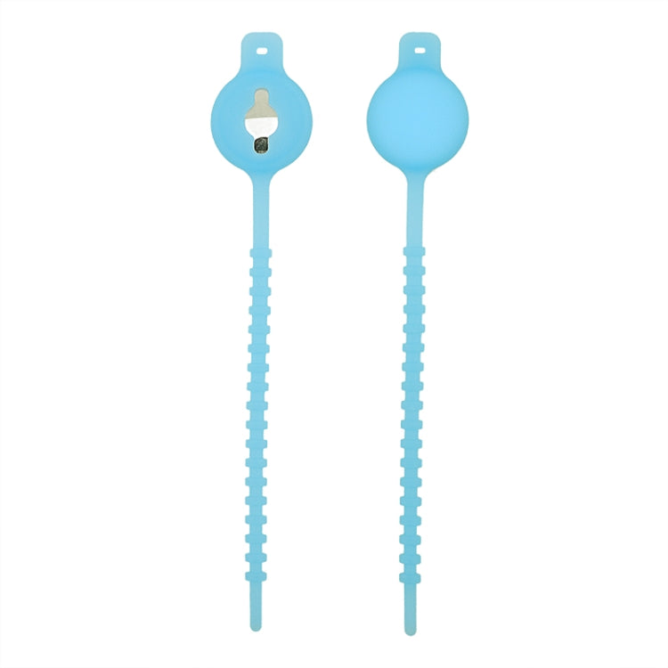 Drawstring Type Luminous Silicone Protective Case for AirTag