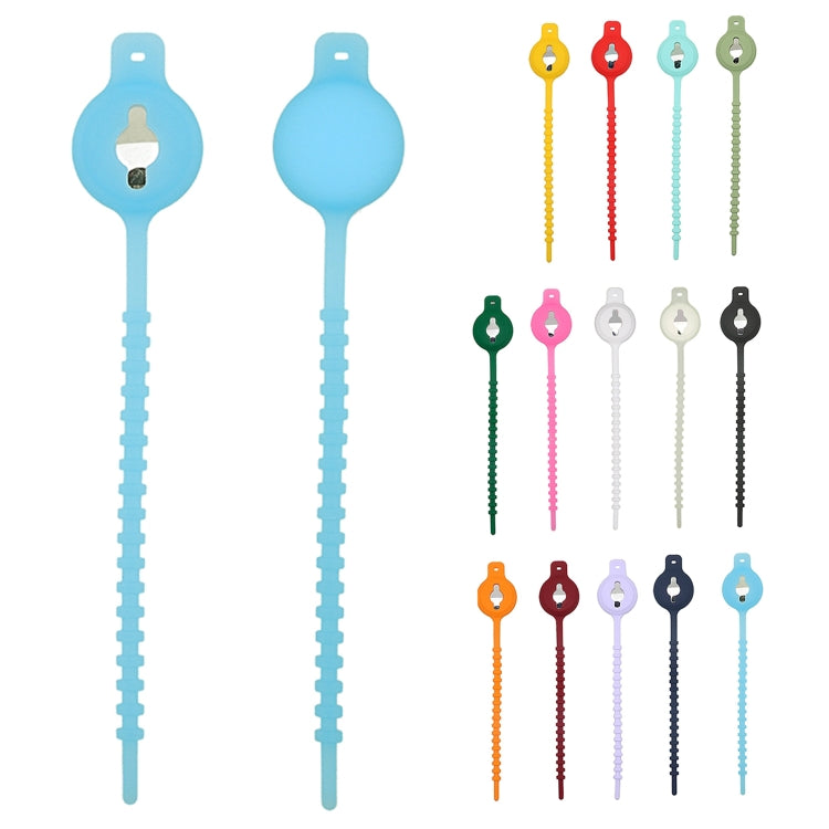 Drawstring Type Luminous Silicone Protective Case for AirTag