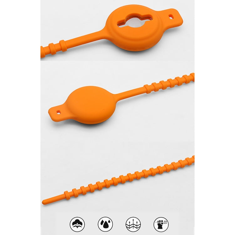 Drawstring Type Luminous Silicone Protective Case for AirTag