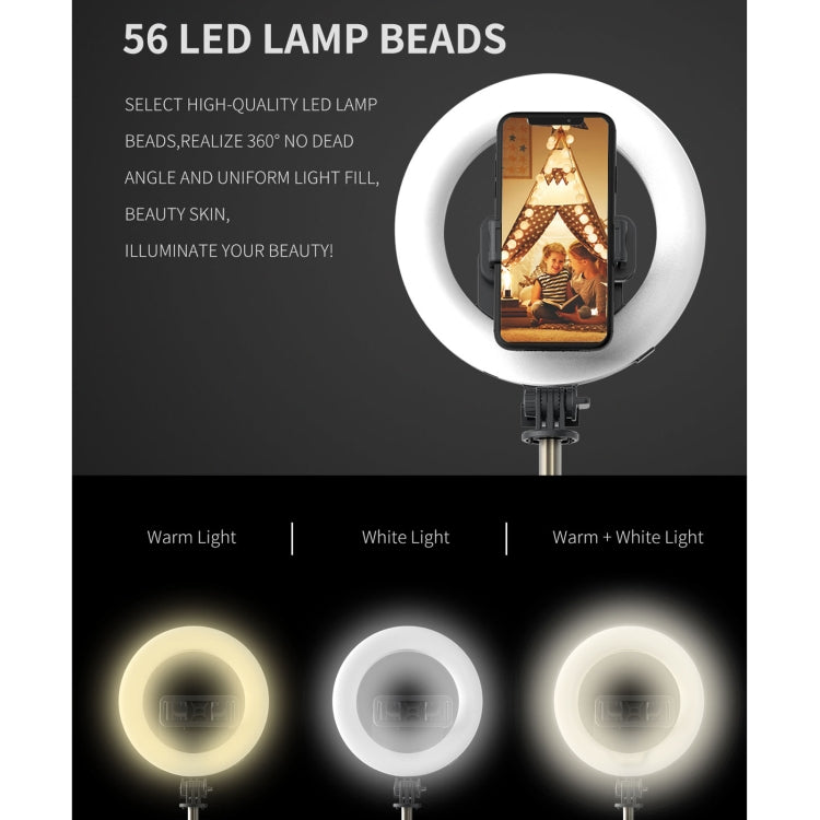 Q07 6 Inch Ring Light Portable Bluetooth Selfie Stick Tripod