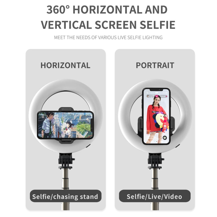 Q07 6 Inch Ring Light Portable Bluetooth Selfie Stick Tripod