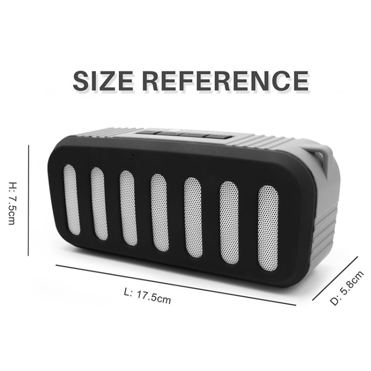 NewRixing NR-2013 TWS Car Exhaust Duct-shaped Bluetooth Speaker