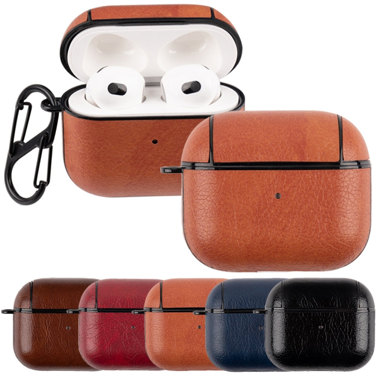 Wireless Earphone Leather Shockproof Protective Case for AirPods 3