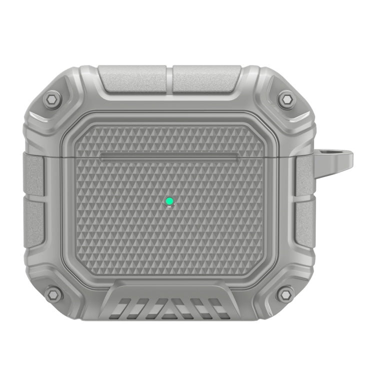 Diamond Shield Mecha TPU + PC Earphone Protective Case with Hook for AirPods 3