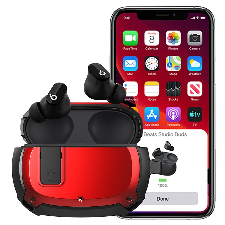 Bumblebee Armor Earphone Protective Case with Switch & Hook For Beats Studio Buds