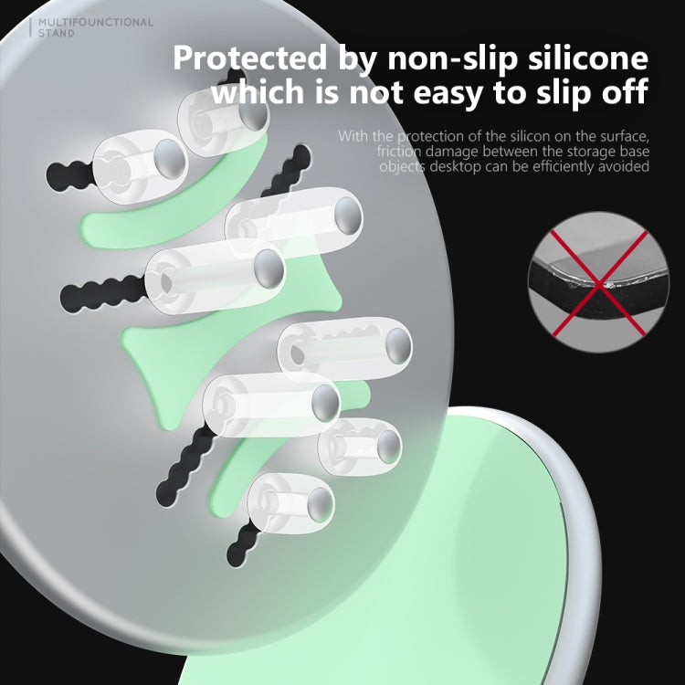 R-JUST BJ15 Aluminum Alloy Adjustable Magnetic Multi-function Disc Data Cable Storage Fixed Base Mobile Phone Laptop Bracket