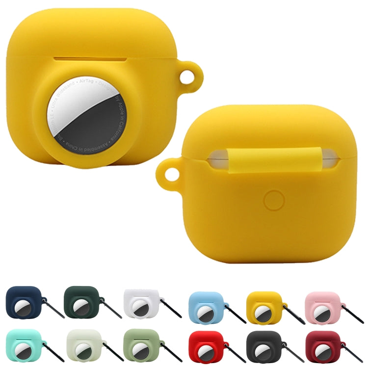 2 in 1 Shockproof Full Coverage Silicone Protective Case For AirPods 3 / AirTag