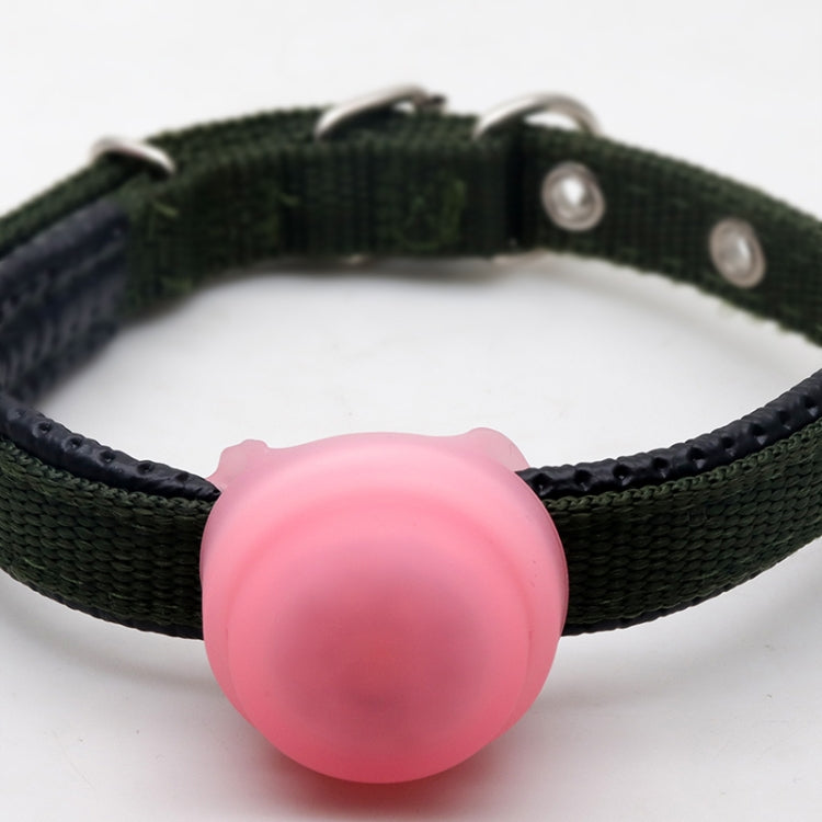 Pet Collar Anti-Lost Location Tracker Silicone Protective Case with Light For AirTag