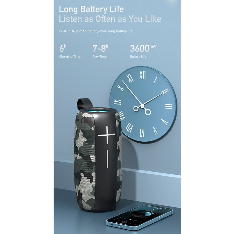 awei Y370 Outdoor Waterproof Bluetooth Speaker with Colorful Light