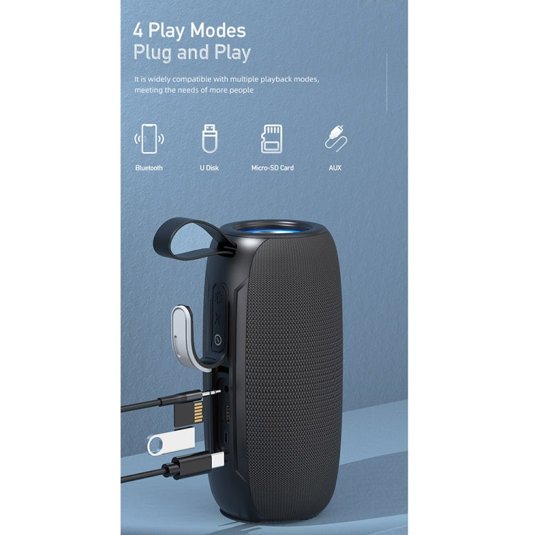 awei Y370 Outdoor Waterproof Bluetooth Speaker with Colorful Light