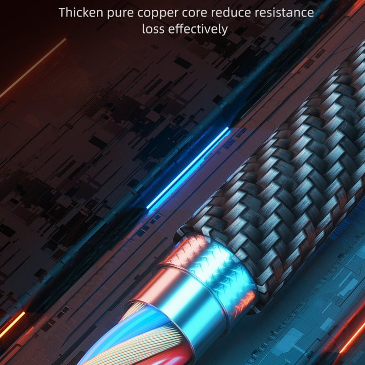 awei CL-972 Type-C / USB-C + 8 Pin + Micro USB 3 In 1 Fast Charging Data Cable, Length: 1.2m