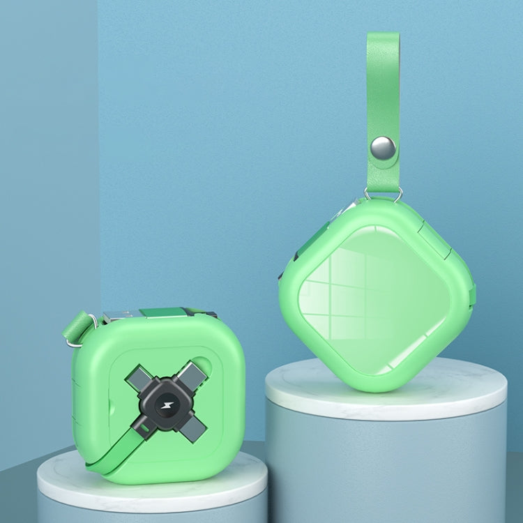 3 in 1 USB To 8Pin + Micro USB + USB-C / Type-C Telescopic Charging Cable with Mobile Phone Holder