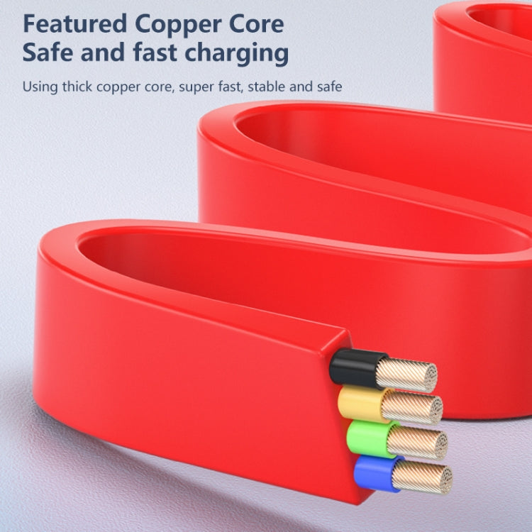 3 in 1 USB To 8Pin + Micro USB + USB-C / Type-C Telescopic Charging Cable with Mobile Phone Holder