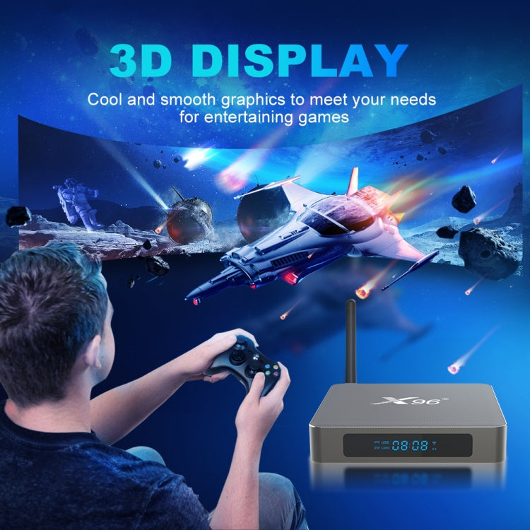X96 X6 8K Smart TV BOX Android 11.0 Media Player, RK3566 Quad Core ARM Cortex A55, RAM: 8GB, ROM: 128GB
