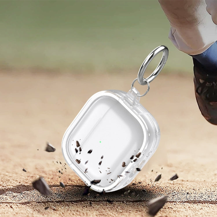 Two-color Photo Frame PC+TPU Anti-fall Wireless Earphone Case with Hook