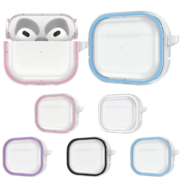 Two-color Photo Frame PC+TPU Anti-fall Wireless Earphone Case with Hook