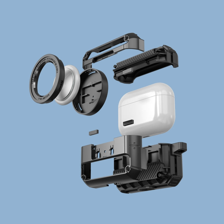 Automatic Flip Switch TPU+PC Earphone Case with AirTag