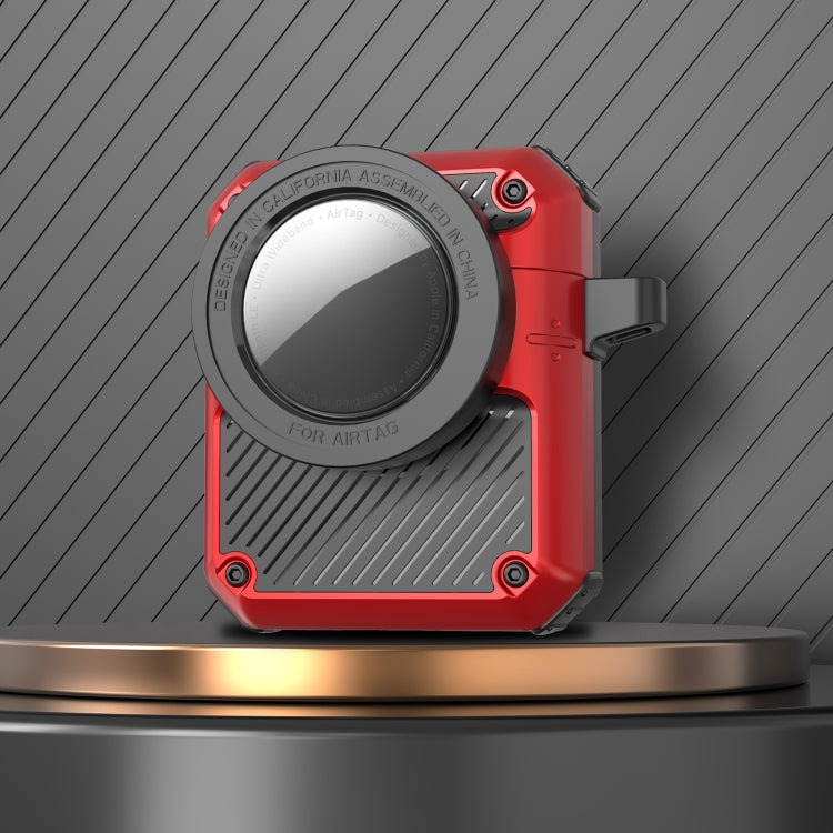 Automatic Flip Switch TPU+PC Earphone Case with AirTag