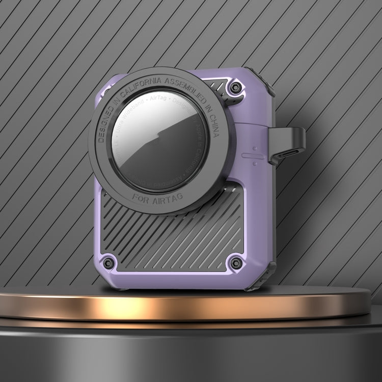 Automatic Flip Switch TPU+PC Earphone Case with AirTag