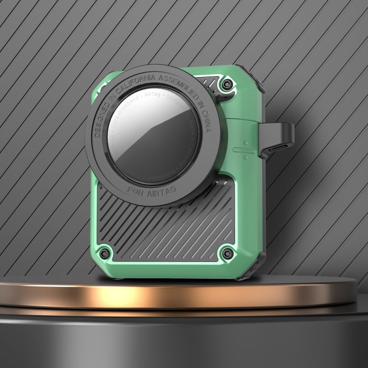 Automatic Flip Switch TPU+PC Earphone Case with AirTag